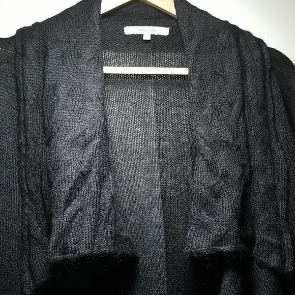 Open front cardigan with cabling detail - Picture 4 of 6
